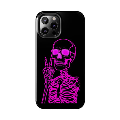 Edgy Skeleton Tough Phone Cases, Halloween Gift, Unique Phone Cover, Skull Design, Trendy Accessory for Young Adults