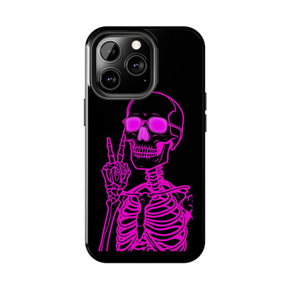 Edgy Skeleton Tough Phone Cases, Halloween Gift, Unique Phone Cover, Skull Design, Trendy Accessory for Young Adults
