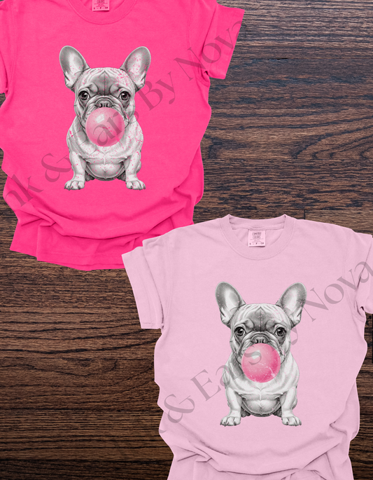 Bubble Gum Frenchie Tee