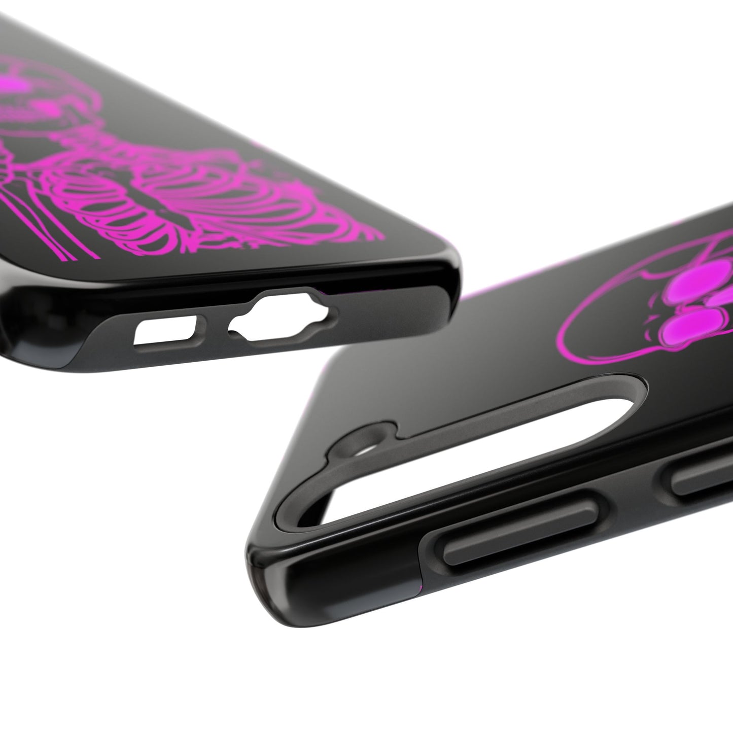 Edgy Skeleton Tough Phone Cases, Halloween Gift, Unique Phone Cover, Skull Design, Trendy Accessory for Young Adults