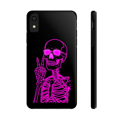 Edgy Skeleton Tough Phone Cases, Halloween Gift, Unique Phone Cover, Skull Design, Trendy Accessory for Young Adults