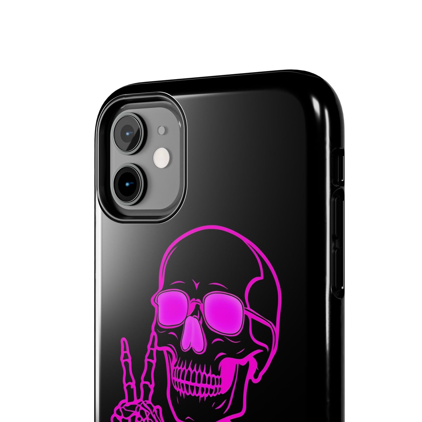 Edgy Skeleton Tough Phone Cases, Halloween Gift, Unique Phone Cover, Skull Design, Trendy Accessory for Young Adults