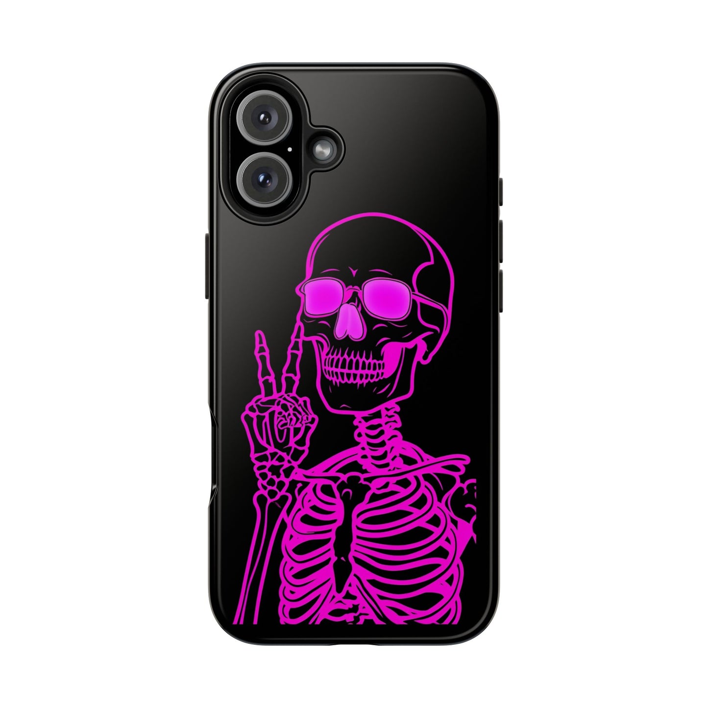 Edgy Skeleton Tough Phone Cases, Halloween Gift, Unique Phone Cover, Skull Design, Trendy Accessory for Young Adults