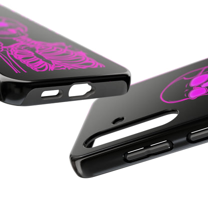Edgy Skeleton Tough Phone Cases, Halloween Gift, Unique Phone Cover, Skull Design, Trendy Accessory for Young Adults