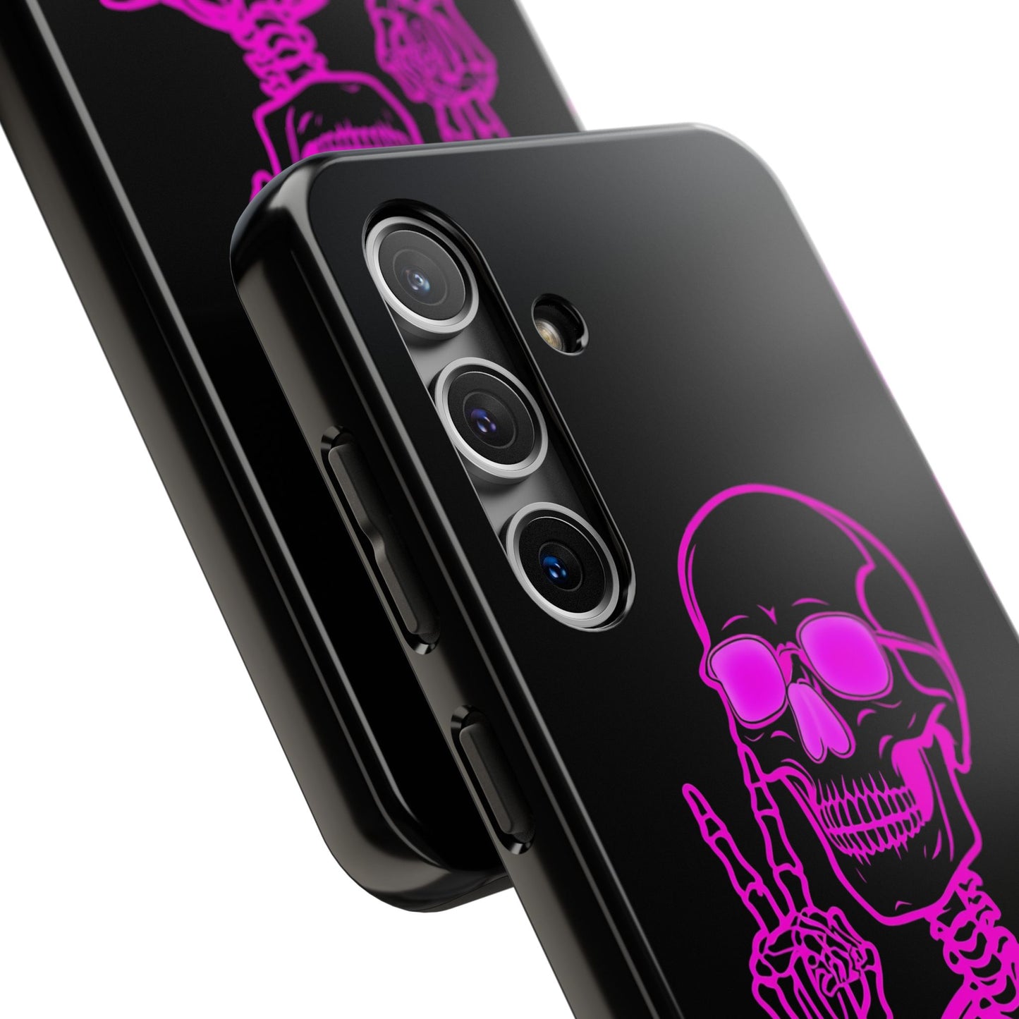 Edgy Skeleton Tough Phone Cases, Halloween Gift, Unique Phone Cover, Skull Design, Trendy Accessory for Young Adults