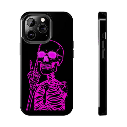 Edgy Skeleton Tough Phone Cases, Halloween Gift, Unique Phone Cover, Skull Design, Trendy Accessory for Young Adults