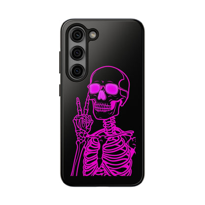 Edgy Skeleton Tough Phone Cases, Halloween Gift, Unique Phone Cover, Skull Design, Trendy Accessory for Young Adults