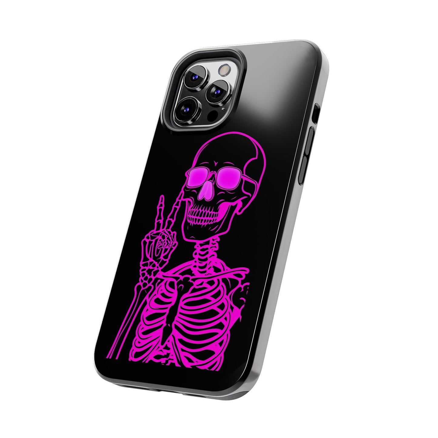 Edgy Skeleton Tough Phone Cases, Halloween Gift, Unique Phone Cover, Skull Design, Trendy Accessory for Young Adults