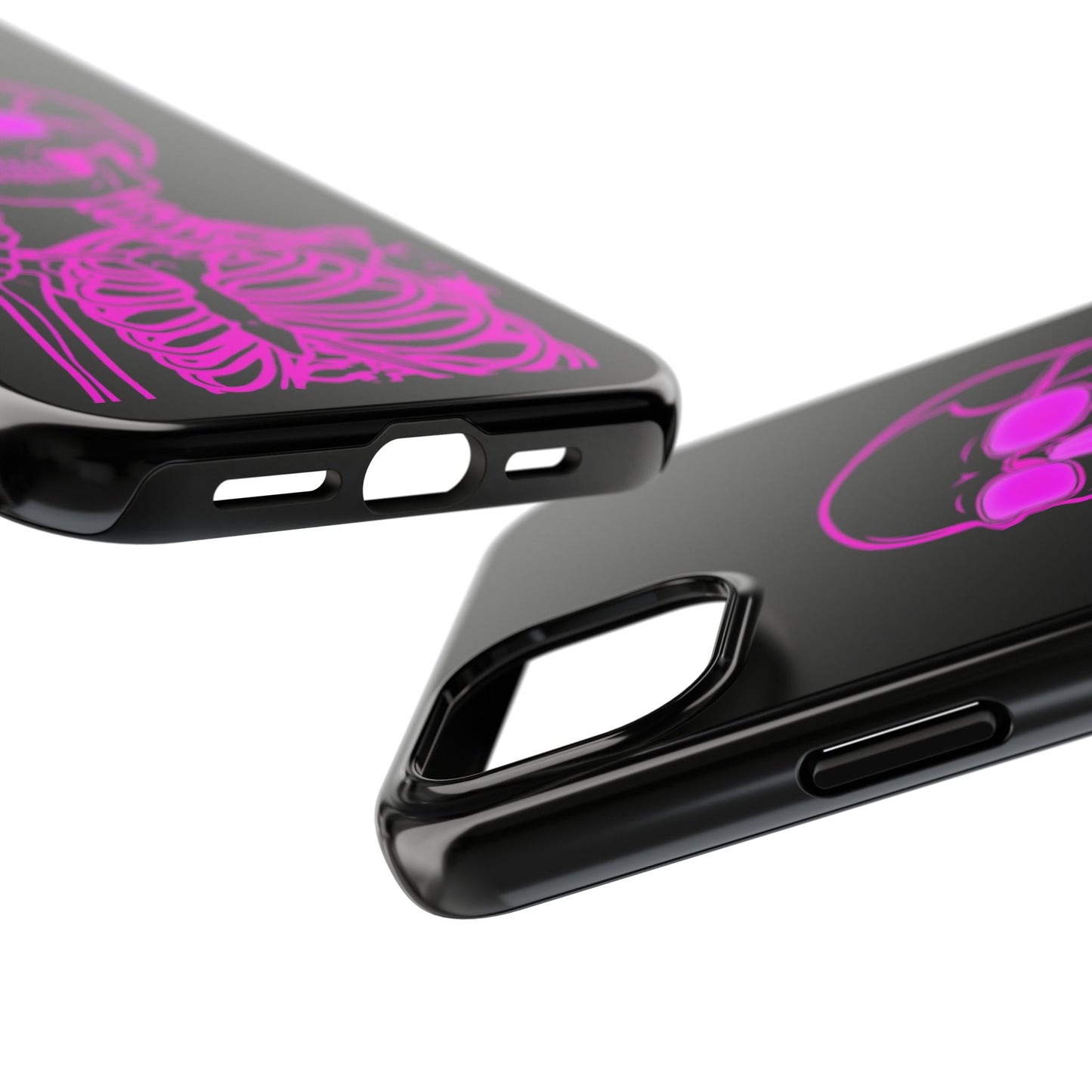 Edgy Skeleton Tough Phone Cases, Halloween Gift, Unique Phone Cover, Skull Design, Trendy Accessory for Young Adults