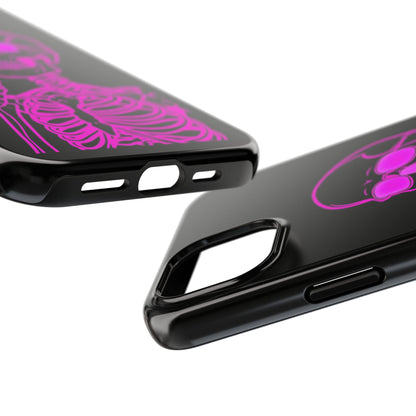 Edgy Skeleton Tough Phone Cases, Halloween Gift, Unique Phone Cover, Skull Design, Trendy Accessory for Young Adults