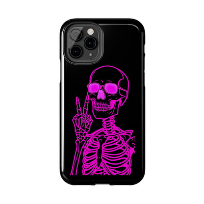 Edgy Skeleton Tough Phone Cases, Halloween Gift, Unique Phone Cover, Skull Design, Trendy Accessory for Young Adults