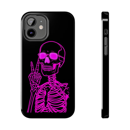 Edgy Skeleton Tough Phone Cases, Halloween Gift, Unique Phone Cover, Skull Design, Trendy Accessory for Young Adults