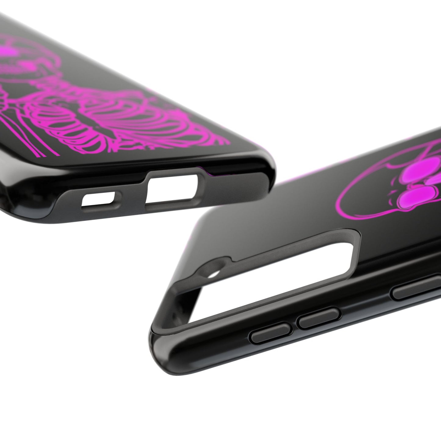 Edgy Skeleton Tough Phone Cases, Halloween Gift, Unique Phone Cover, Skull Design, Trendy Accessory for Young Adults