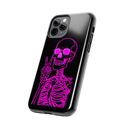 Edgy Skeleton Tough Phone Cases, Halloween Gift, Unique Phone Cover, Skull Design, Trendy Accessory for Young Adults