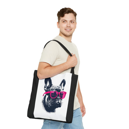Stylish French Bulldog Tote Bag, Pet Lover Gift, Everyday Carry, Dog Mom Accessory, Unique Shopper Bag, Cute Animal Print