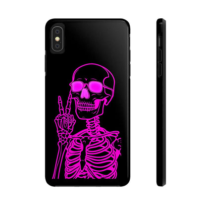 Edgy Skeleton Tough Phone Cases, Halloween Gift, Unique Phone Cover, Skull Design, Trendy Accessory for Young Adults
