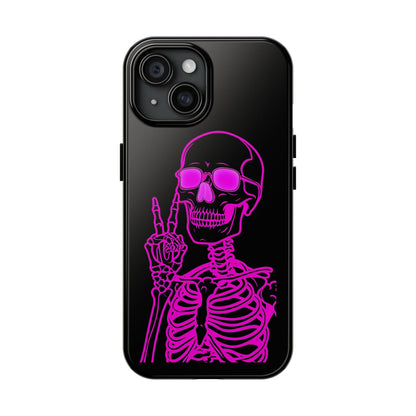 Edgy Skeleton Tough Phone Cases, Halloween Gift, Unique Phone Cover, Skull Design, Trendy Accessory for Young Adults
