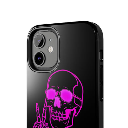 Edgy Skeleton Tough Phone Cases, Halloween Gift, Unique Phone Cover, Skull Design, Trendy Accessory for Young Adults