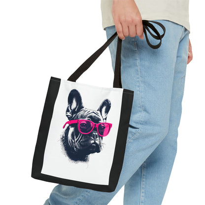 Stylish French Bulldog Tote Bag, Pet Lover Gift, Everyday Carry, Dog Mom Accessory, Unique Shopper Bag, Cute Animal Print