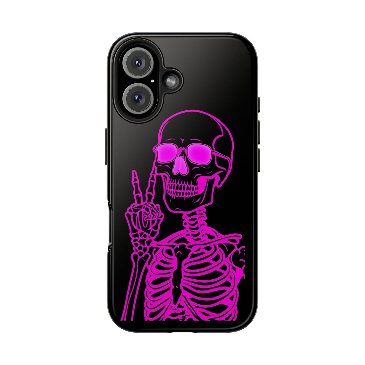 Edgy Skeleton Tough Phone Cases, Halloween Gift, Unique Phone Cover, Skull Design, Trendy Accessory for Young Adults