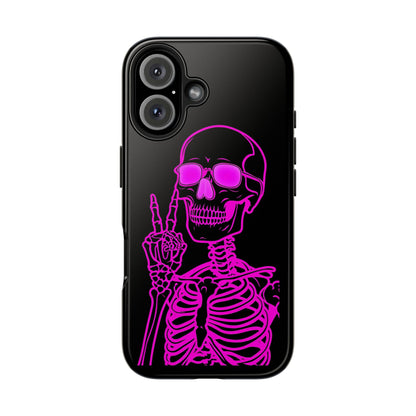Edgy Skeleton Tough Phone Cases, Halloween Gift, Unique Phone Cover, Skull Design, Trendy Accessory for Young Adults