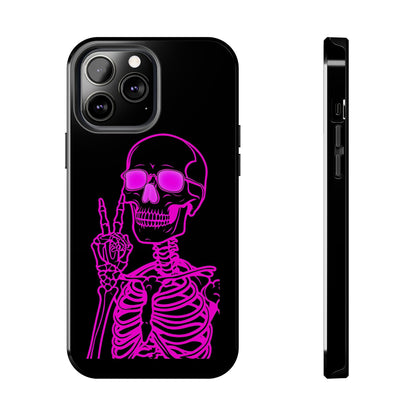 Edgy Skeleton Tough Phone Cases, Halloween Gift, Unique Phone Cover, Skull Design, Trendy Accessory for Young Adults
